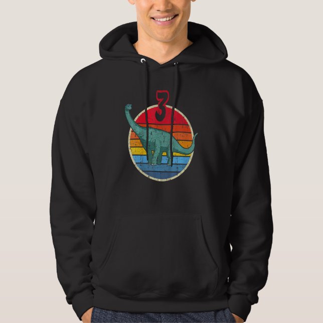 Sudadera 3 Cumpleaños I Brachiosaurus Diplodocuments I Fami (Anverso)