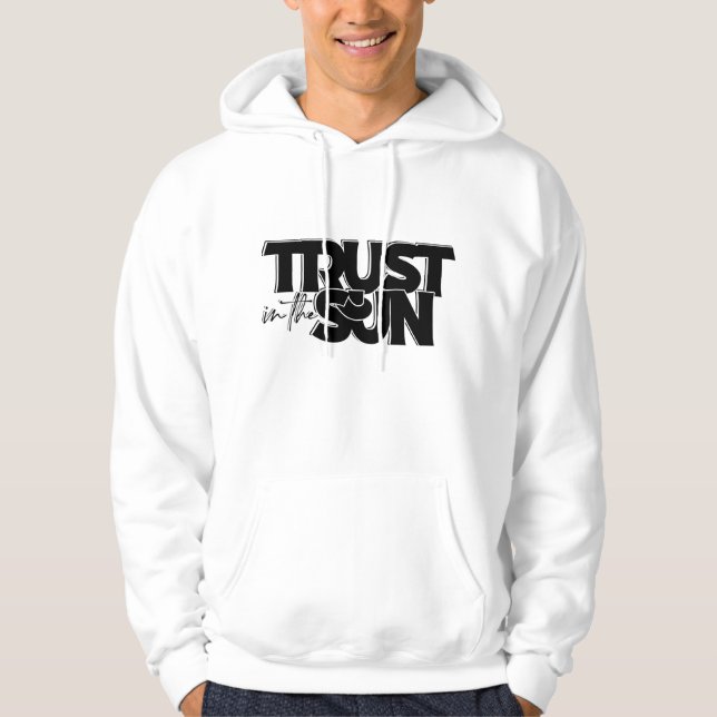Sudadera 3.D Confianza En El Hoodie Del Sol (Anverso)