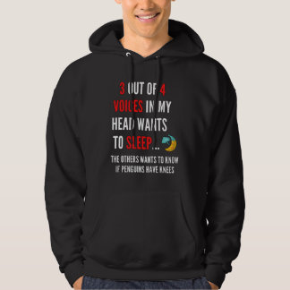 Sudadera 3 de 4 voces en mi cabeza quieren dormir
