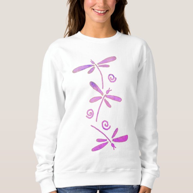 Sudadera 3 Dragonflies abstraen el arte de llevar (Anverso)