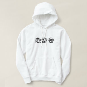 Sudadera 3 Emoji de monos sabios