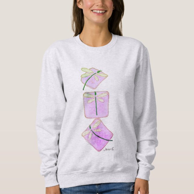 Sudadera 3 Libélulas Arte Abstracto para Llevar (Anverso)