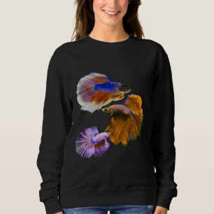 Sudadera 3 Pescado arcoiris colorido
