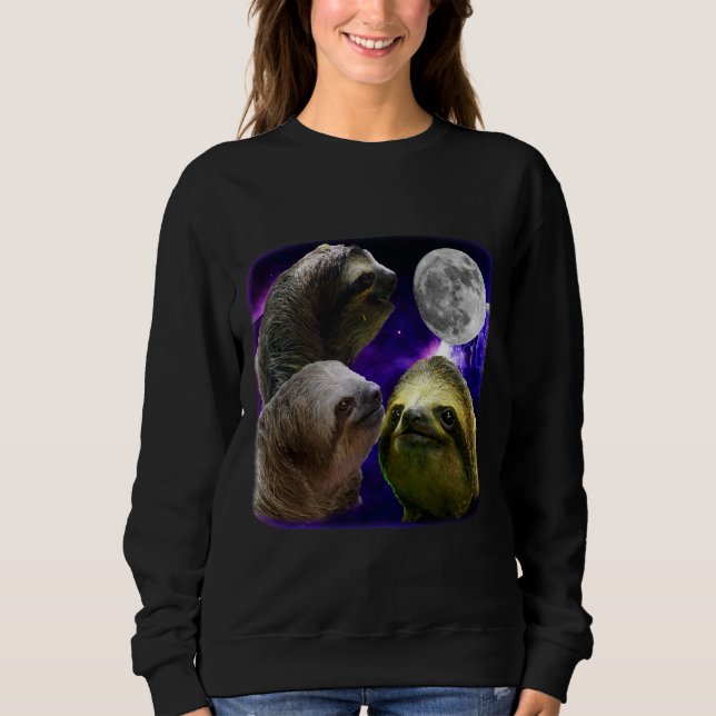 Sudadera 3 Sloths Moon (Anverso)