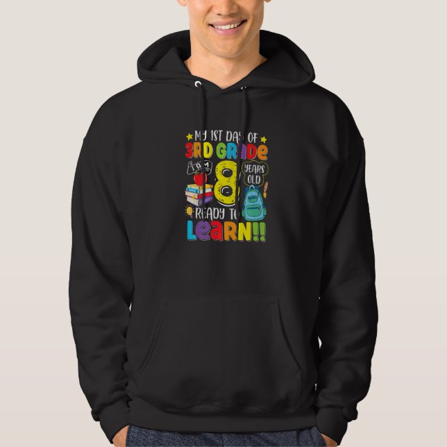 Sudadera 3er Grado De Regreso A La Escuela Primer Día De Te (Anverso)