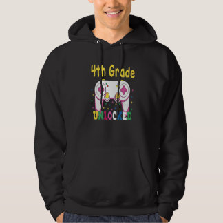 Sudadera 3rd Grade Achieved 4th Grade Unlocked Retro Colorf