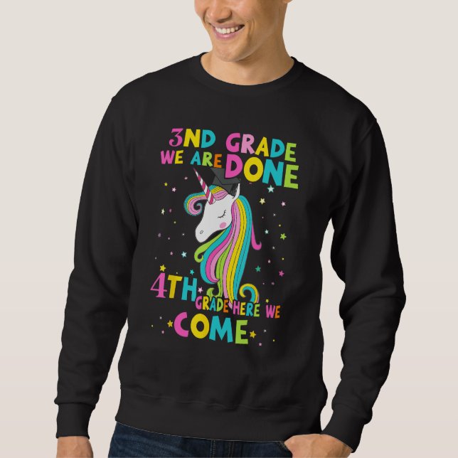 Sudadera 3RD GRADE Graduation Magical Unicorn 4TH GRADE Her (Anverso)