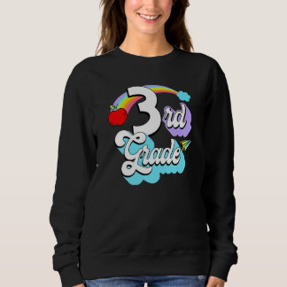 Sudadera 3rd Grade Rainbow Back To School Third Grade Teach