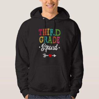 Sudadera 3rd Grade Squad Third Teacher Student Team Back To