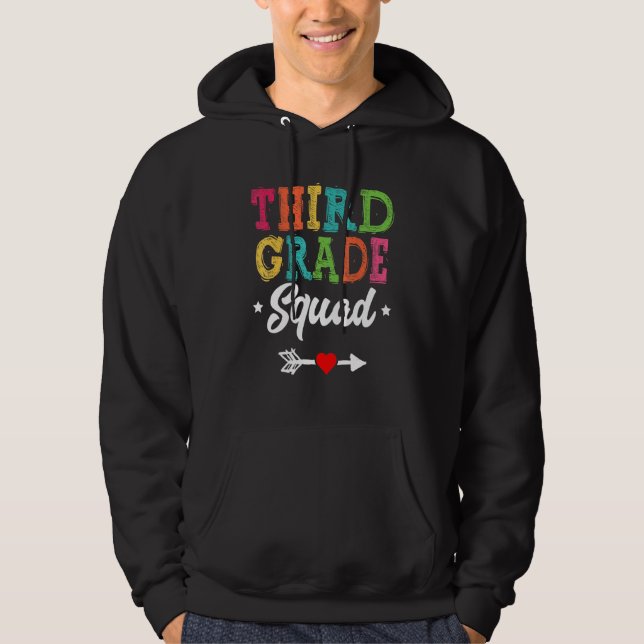 Sudadera 3rd Grade Squad Third Teacher Student Team Back To (Anverso)