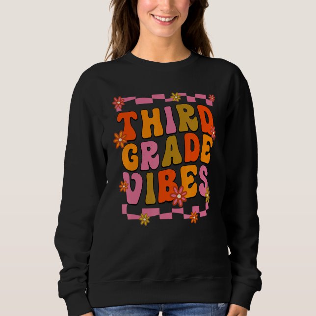 Sudadera 3rd Grade Team Retro 1st Day of School (Anverso)