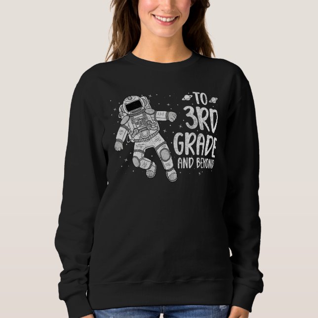 Sudadera 3rd Grader Back To School Spaceman Space Science (Anverso)