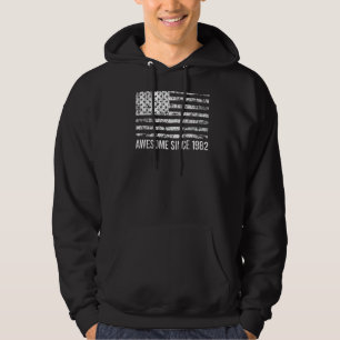 Sudadera 40.ª Bandera De Eeuu Vintage desde 1982