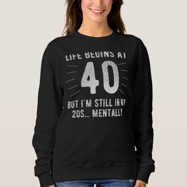 Sudadera 40.ª idea de cumpleaños mujeres de 40 años nacidas (Anverso)