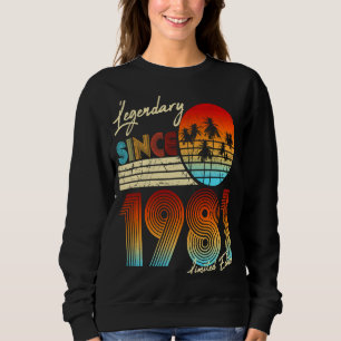 Sudadera 40.ª Legendaria Desde Marzo De 1981 40º Nacimiento