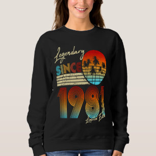 Sudadera 40.ª Legendaria Desde Marzo De 1981 40º Nacimiento