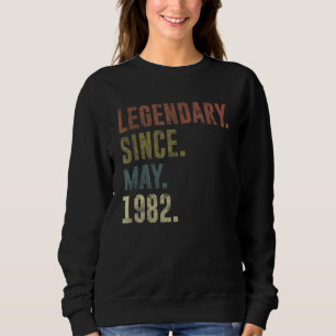 Sudadera 40.ª legendaria vintage desde mayo de 1982