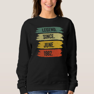 Sudadera 40.ª Nació En J Leyendas Retro Vintage