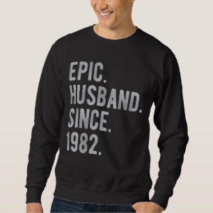 Sudadera 40.º Aniversario Boda Por Él Esposo Epico Sinc