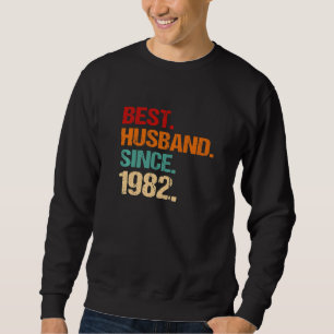 Sudadera 40.º Aniversario de Boda Mejor Esposo Desde 1982 F