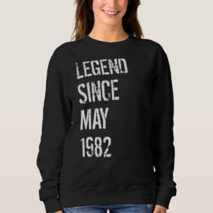Sudadera 40.º Nacimiento de niños Chicas Mayo de 1982 40 añ