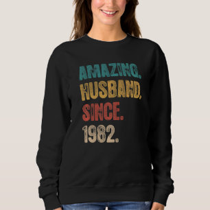 Sudadera 40 Aniversario Boda Por Su Sorprendente Esposo Sin