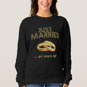 Sudadera 40° Aniversario del Boda recién casado hace 40 año