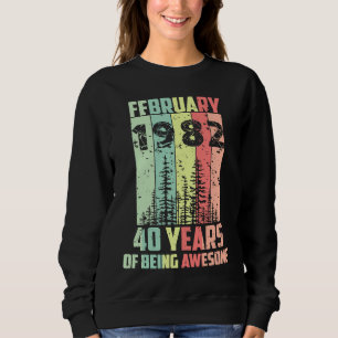 Sudadera 40 Aniversario Febrero 1982 40 Años De Ser Awes