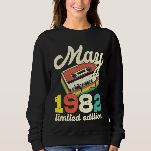Sudadera 40 Aniversario Mayo 1982 Cassette de época (Anverso)