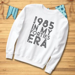 Sudadera 40 Aniversario Vintage En Tipografía De 2025