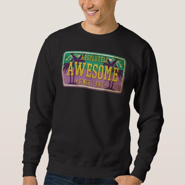 Sudadera 40 años de edad increíble desde 1982 40º cumpleaño (Anverso)