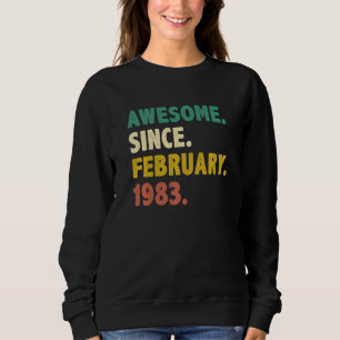 Sudadera 40 años de edad increíble desde febrero de 1983 40
