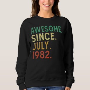 Sudadera 40 años de edad increíble desde julio de 1982 40º