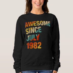 Sudadera 40 años de edad increíble desde julio de 1982 40º