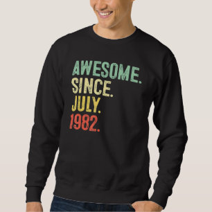 Sudadera 40 años de edad increíble desde julio de 1982 40º