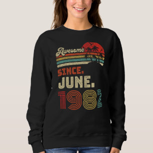 Sudadera 40 años de edad increíble desde junio de 1982 40º