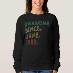 Sudadera 40 años de edad increíble desde junio de 1982 40º