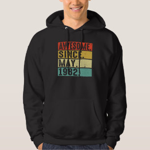 Sudadera 40 años de edad increíble desde mayo de 1982 40º c