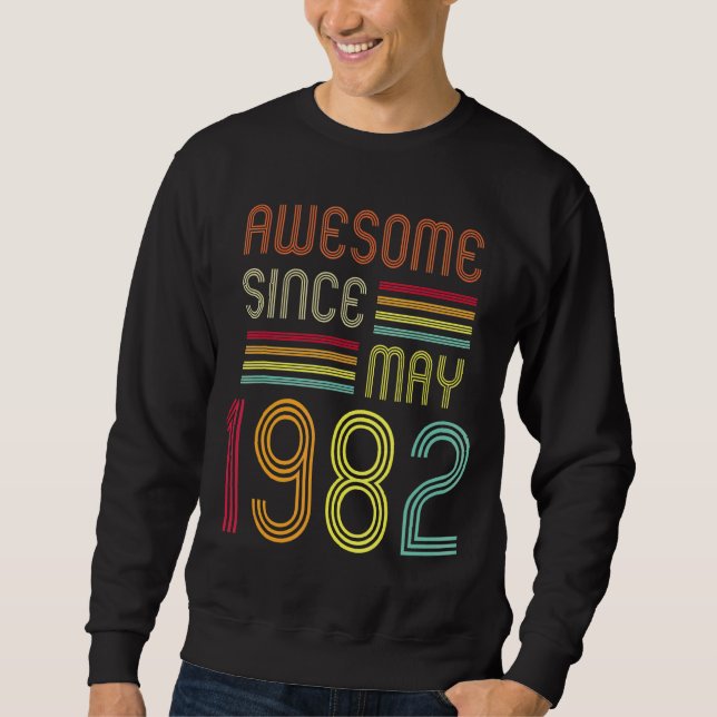 Sudadera 40 años de edad increíble desde mayo de 1982 50º c (Anverso)