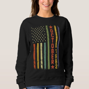 Sudadera 40 años de edad increíble desde octubre de 1982 40