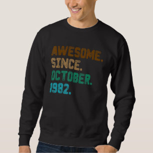Sudadera 40 años de edad increíble desde octubre de 1982 40