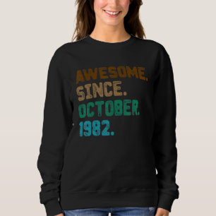 Sudadera 40 años de edad increíble desde octubre de 1982 40