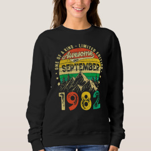 Sudadera 40 años de edad increíble desde septiembre de 1982