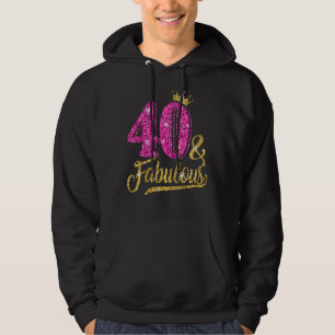 Sudadera 40 años de edad y fabuloso 40 años de Cro Rosado