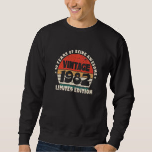 Sudadera 40 Años De Ser Impresionantes Hombres Retro Vintag