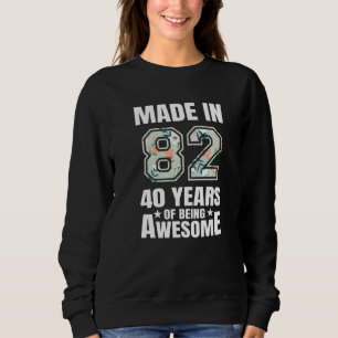Sudadera 40 años de ser increíbles 40 años para las mujeres