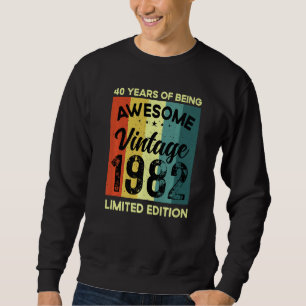 Sudadera 40 Años De Ser Una Vintage Increíble