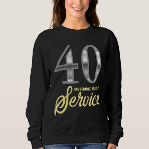 Sudadera 40 Años De Servicio 40 Aniversario Del Empleado Ab
