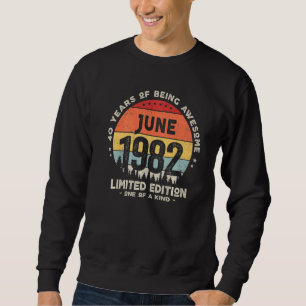 Sudadera 40 años Junio 1982 40º cumpleaños 1