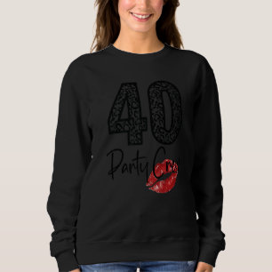 Sudadera 40 Fiestas de la tripulación bebiendo cerveza 40 a